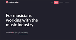 Desktop Screenshot of musiciansfirst.com