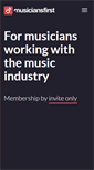 Mobile Screenshot of musiciansfirst.com